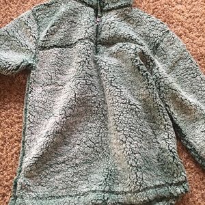 Green fleece sweatshirt